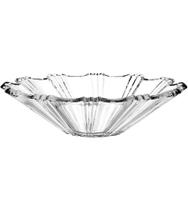 Centro De Mesa 32,5cm Por 8,5cm Em Vidro Transparente