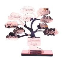 centro de mesa - Árvore da Vida Rose Espelhado em Acrílico