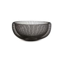 Centro de Mesa Baixo Preto em Metal P