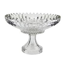 Centro de mesa Brazilia vidro com pé 29,5x20cm -L Hermitage