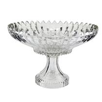 Centro de mesa Brazilia vidro com pé 29,5x20cm -L Hermitage Centro de mesa Brazilia vidro com pé 29,5x20cm -L Hermitage