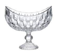 Centro de Mesa c/ Pé de Vidro Brusque 23,5cm Linha Servir