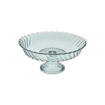 Centro de Mesa Californiazão Com Pé Vidro Transparente 30cm V2170 - Vitazza