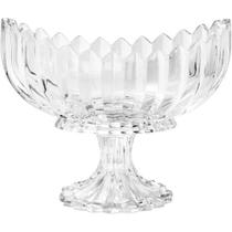 Centro de mesa com pé, 28 X 15 cm cristal Wolf