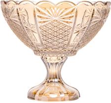 Centro De Mesa Cristal com Pé Princess 22x19cm Champanhe Centro De Mesa Cristal com Pé Princess 22x19cm Champanhe