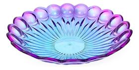 Centro De Mesa Cristal Saladeira Esfera Bicolor Decorativo