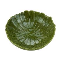 Centro de Mesa de Cerâmica Banana Leaf Verde 25cm x 25cm