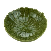 Centro de Mesa de Cerâmica Banana Leaf Verde 25x25x8,5cm Lyor Centro de Mesa de Cerâmica Banana Leaf Verde 25x25x8,5cm Lyor