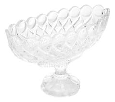 Centro De Mesa De Cristal 29x13x20cm Com Pé Angel Wolff