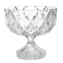 Centro de Mesa de Cristal com Pé Deli Diamond 18cm - Lyor
