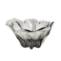 Centro De Mesa De Murano Vaso Decorativo Cinza 30X27Cm