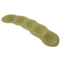 Centro de Mesa de Vidro 5 Divisoes Organico Oliva 59x15x3cm Centro de Mesa de Vidro 5 Divisoes Organico Oliva 59x15x3cm