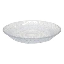 Centro De Mesa De Vidro Clear Transparente Linha Toffee 30,00 Cm 2500 Ml Fruteira De Mesa De Vidro Incolor Travessa Decorativa Em Casa Tem
