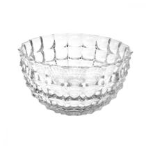 Centro de Mesa de Vidro Decorado Potiche Tigela Enfeite Fruteira Objeto de Decoração Saladeira Cristal 22,5cm - Mabel