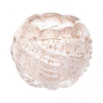 Centro De Mesa De Vidro Italy Transparente E Dourado - Wolff