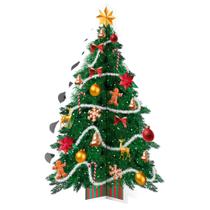 Centro de mesa Decoração Natal Festa completa 26x18cm Centro de mesa Decoração Natal Festa completa 26x18cm