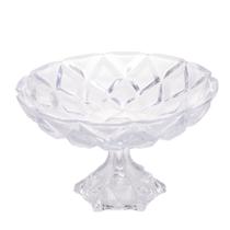 CENTRO DE MESA DECORATIVO C/PE DE CRISTAL DE CHUMBO DELI DIAMOND 32,5x19,5cm - LYOR