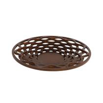Centro de Mesa Decorativo Curvas em Madeira Marrom 52,5cm FM0281 BTC Centro de Mesa Decorativo Curvas em Madeira Marrom 52,5cm FM0281 BTC