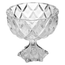 Centro de Mesa Decorativo de Cristal com Pé Deli Diamond Centro de Mesa Decorativo de Cristal com Pé Deli Diamond