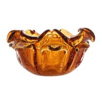 Centro de Mesa Decorativo de Vidro Murano Italy Âmbar 25x12cm Wolff Centro de Mesa Decorativo de Vidro Murano Italy Âmbar 25x12cm Wolff