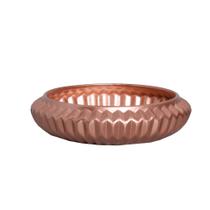 Centro de Mesa Decorativo em Cerâmica Home Modelo Frizo Rose Gold Centro de Mesa Decorativo em Cerâmica Home Modelo Frizo Rose Gold