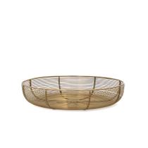 Centro de Mesa Decorativo em Metal Dourado 32cm 21944 Mart Centro de Mesa Decorativo em Metal Dourado 32cm 21944 Mart