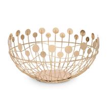Centro de Mesa Decorativo em Metal Dourado 39cm 21246G Mart
