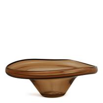Centro de Mesa Decorativo em Vidro Marrom 29cm 18546 Mart