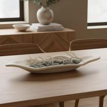 Centro De Mesa Decorativo Multiuso Em Poliresina Design Orgânico