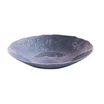 Centro De Mesa Decorativo Ocean De Vidro Azul Escuro Para Salas