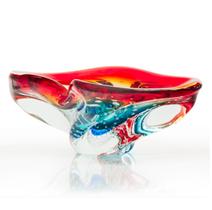 Centro De Mesa Em Cristal Murano Azul - São Marcos Centro De Mesa Em Cristal Murano Azul - São Marcos