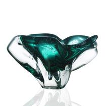 Centro De Mesa Em Cristal Murano Esmeralda - São Marcos 24Cm Centro De Mesa Em Cristal Murano Esmeralda - São Marcos 24Cm