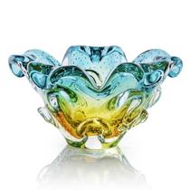 Centro De Mesa Em Cristal Murano Esmeralda - São Marcos 25cm Centro De Mesa Em Cristal Murano Esmeralda - São Marcos 25cm