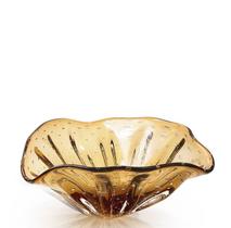 Centro De Mesa Em Cristal Murano Marrom - São Marcos 36cm