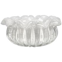 Centro de Mesa Em Cristal Murano Nice Quartzo Pérola M