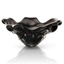 Centro De Mesa Em Cristal Murano Preto - São Marcos