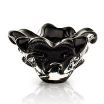 Centro De Mesa Em Cristal Murano Preto - São Marcos