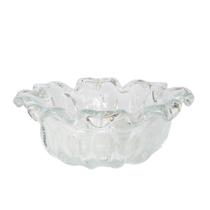 Centro de Mesa Em Cristal Murano Transparente 33x33x15cm