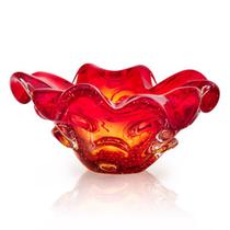 Centro De Mesa Em Cristal Murano Vermelho - São Marcos Centro De Mesa Em Cristal Murano Vermelho - São Marcos