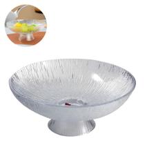 Centro de Mesa em Vidro com Pé Fruteira Elegante com Base Alta para Organizar Alimentos Decoração Mesa Natal e Ano Novo Centro de Mesa em Vidro com Pé Fruteira Elegante com Base Alta para Organizar Alimentos Decoração Mesa Natal e Ano Novo