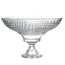 Centro de mesa Framentti cristal com pé 35x22,7cm -L Hermitage