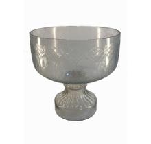 Centro de Mesa Fruteira Cristal Formosa Redondo Base Traços