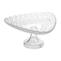 Centro de Mesa - Fruteira de Cristal Triangle com Pé 31 cm - Meit Limited Centro de Mesa - Fruteira de Cristal Triangle com Pé 31 cm - Meit Limited