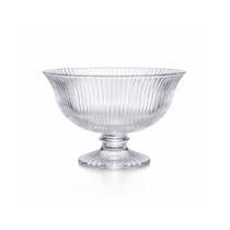 Centro de Mesa Fruteira de Vidro com Pé Graffiato 1,8L Centro de Mesa Fruteira de Vidro com Pé Graffiato 1,8L