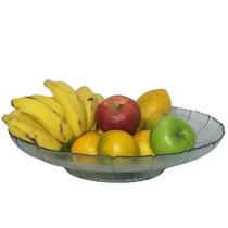 centro de mesa fruteira de vidro florida