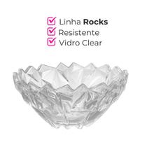 Centro de Mesa Fruteira de Vidro Tigela Saladeira Grande Rocks 22cm Em Casa Tem Centro de Mesa Fruteira de Vidro Tigela Saladeira Grande Rocks 22cm Em Casa Tem