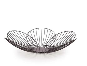 Centro de mesa fruteira em metal preto