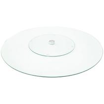 Centro de Mesa Giratório 60cm Vidro Wincy
