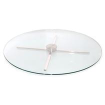 Centro De Mesa Giratório De Vidro E Inox304 Evolution 65Cm