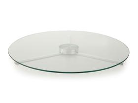 Centro de Mesa Giratório Forma Collection Vidro Incolor 70cm Centro de Mesa Giratório Forma Collection Vidro Incolor 70cm
